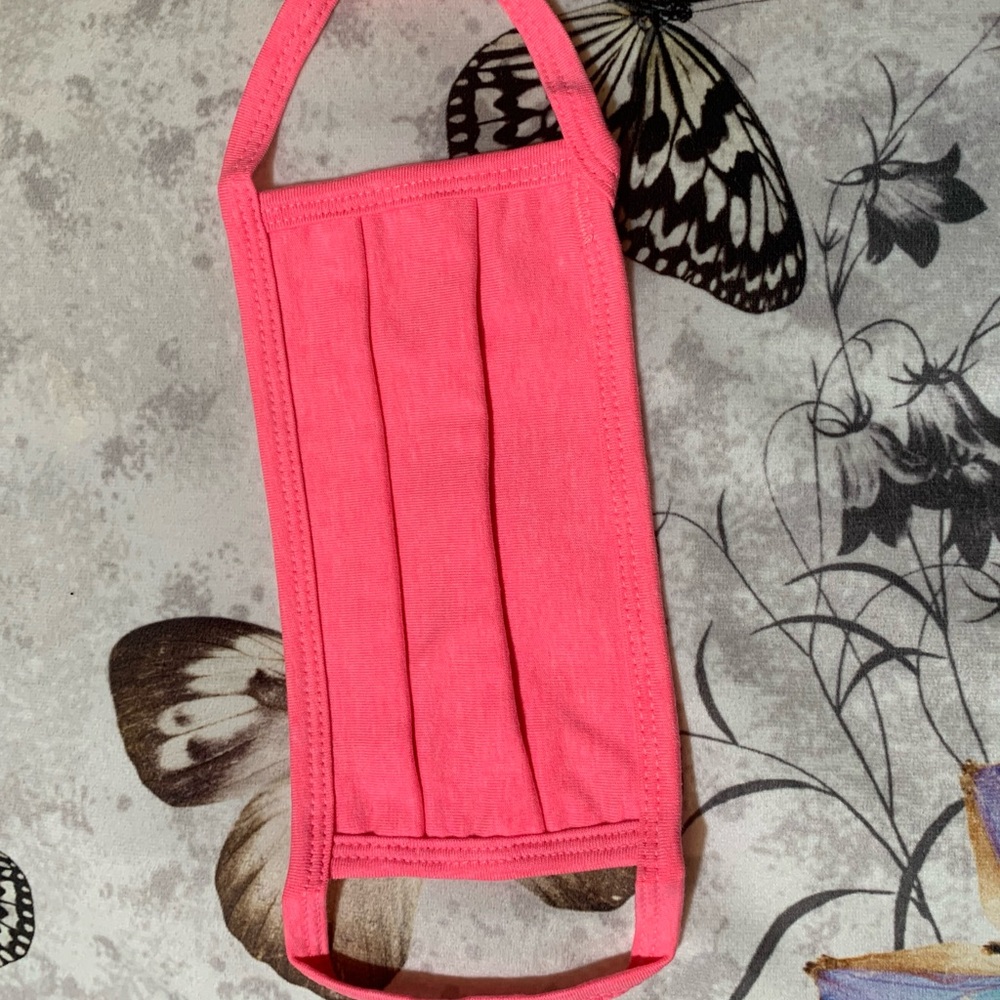 Washable/ Reusable Thick Cotton Face Mask- N. Pink